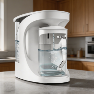 Compact 4-Stage RO Countertop Purifier Glass Carafe